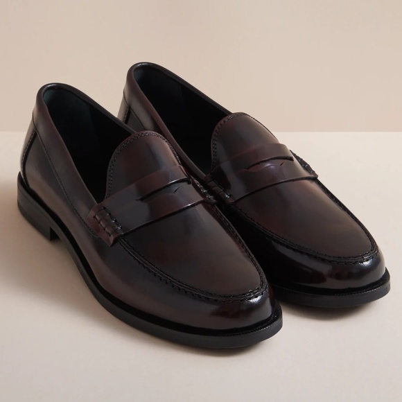 HUDSON of London - Lizzie Polido Bordo Loafer - MSRP $175 - Brand New in Box - Picture 1 of 5
